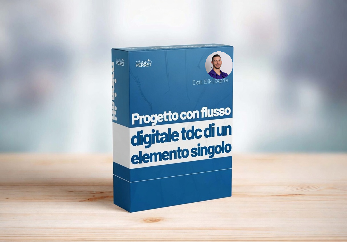 Progetto con flusso digitale tdc di un elemento singolo